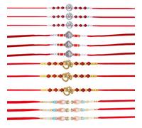 Rakhi for Brother Sister Set of 12 Rakhi Thread Bracelet Dora Set Gift Card