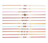Rakhi for Brother Sister Set of 12 Rakhi Thread Bracelet Dora Set Gift Card