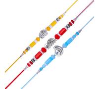 Rakhi for Brother Sister Set of 3 Rakhi Thread Bracelet Dora Set Gift Card