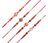 Rakhi for Brother Sister Set of 4 Rakhi Thread Bracelet Dora Set Gift Card