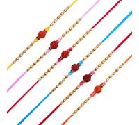 Rakhi for Brother Sister Set of 6 Rakhi Thread Bracelet Dora Set Gift Card