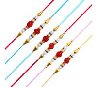 Rakhi for Brother Sister Set of 6 Rakhi Thread Bracelet Dora Set Gift Card