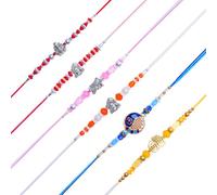 Rakhi for Brother Sister Set of 6 Rakhi Thread Bracelet Dora Set Gift Card