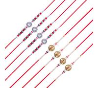 Rakhi for Brother Sister Set of 8 Rakhi Thread Bracelet Dora Set Gift Card