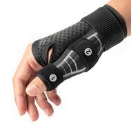 Rakiie Muñequera Ajustable, Soporte para Túnel Carpiano con 2 Sujeciones para el Pulgar, Muñequera Transpirable para Hombres y Mujeres, Adecuada para Mano Derecha o Izquierda, Gris S/M