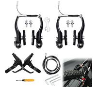 Rakiuty Set Completo di freni universali per bicicletta,Freno V-Brake para Bicicleta,Frenos Hidraulicos MTB,2 Sets Frenos de Bicicleta,Incluye 1 Par Manillar de Freno
