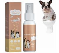 Rakiuty Spray de entrenamiento para perros y gatos, pulverizador de ubicación de inodoro para mascotas, inductor de defecación de mascotas, agente de defecación de inodoro para perros y gatos, para