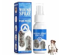 Rakiuty Spray para Heridas para Mascotas, Spray para Heridas Perro, Cuidado de la Piel para Mascotas, para Limpieza y Cuidad, 30 ml