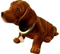 RAKSO Bobble-Dachshund Figura 29 cm Bobble-Head Perro Dachshund Dog Bobble-Dachshund Coche