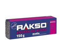 RAKSO Virutas de acero medio - 150 g, 1 banda, eliminación de lodos de decapado, limpieza de metal, piedra, material aislante y filtrante ideal