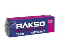 RAKSO Virutas de acero ultra gruesa - 150 g, 1 banda, elimina el óxido de las superficies metálicas, elimina la suciedad muy gruesa, material aislante y filtrante.