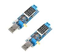 RAKSTORE 2 unidades DC-DC USB Step Up Step Down Módulo de fuente de alimentación ajustable Boost Buck convertidor 5V a 3.3V 9V 12V 24V Módulo regulador de alimentación de escritorio