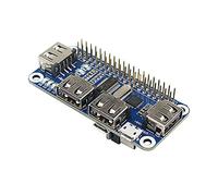 RAKSTORE 4 puertos USB HUB HAT para Raspberry Pi 4B/3B+/3B/2B/B+/A+/Zero/Zero W USB a UART para depuración serial compatible con USB 2.0/1.0