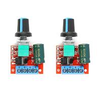 RAKSTORE Controlador de velocidad PWM de 5 V-28 V CC, regulador de velocidad, interruptor LED, regulador de velocidad, regulador de voltaje, 2 unidades