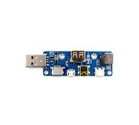RAKSTORE WEB-POW002 Multipuerto Multifunción USB Adaptador Placa MicroUSB Tipo C DC PD DC5,5 x 2,1 mm Socket