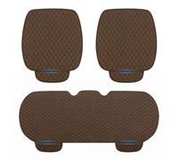 RAKTDA Cojines Asiento de Coche para Ford Cougar Crown Victoria Econovan EcoSport, Transpirable, Cojín Antideslizante Asiento De Coche, Cojines Asiento Lavable Coche,Brown-Three Piece Set