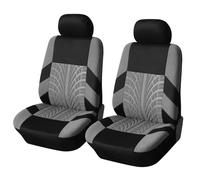 RAKTDA Fundas Asientos de Coche para Buick Enclave Without Armrest Regal Park Avenue, Patrón de impresión de neumáticos en 3D, Cubreasientos Impermeable Juegos,Grey-2 Seats