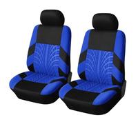 RAKTDA Fundas Asientos de Coche para Buick Enclave Without Armrest Regal Park Avenue, Patrón de impresión de neumáticos en 3D, Cubreasientos Impermeable Juegos,Blue-2 Seats