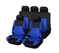 RAKTDA Fundas Asientos de Coche para Buick Enclave Without Armrest Regal Park Avenue, Patrón de impresión de neumáticos en 3D, Cubreasientos Impermeable Juegos,Blue- 5 Seats
