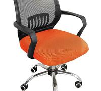RAKTOV Funda elástica para silla de escritorio de oficina, fundas de silla de computadora, fundas elásticas para sillas de oficina, sillas de comedor, 2 unidades, color naranja