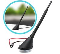 Raku 2 II - Antena para techo de coche con base y amplificador integrado