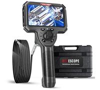 Ralcam Cámara Endoscópica de 6,0 mm Endoscopio de 360°, Cámara de Inspección con luz de 5,0 Pulgadas, Cámara Tubular HD 720P Cámaras con 6 LED, IP67, 1m Cámara de Canal Semirrígida Cámara Telescópica