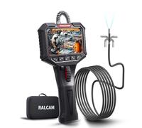 Ralcam Cámara Endoscópica Giratoria 210°, Pantalla HD 3,5", Sonda 6,2mm Semirrígida Impermeable para Inspección de Motor, Vehículos y Tuberías (Cable 2m)