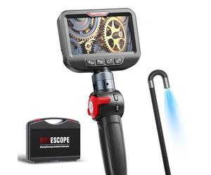 Ralcam Endoskopkamera mit Licht Endoscope Camera - Endoskop 6,2mm Inspektionskamera 4,3" HD 720P Rohrkamera, Kameras mit 6 LED, IP67 Wasserdicht 2M Halbstarre Kabel Teleskopkamera Kfz Werkzeug