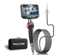 Ralcam Endoskopkamera mit Licht Endoscope Camera - Endoskop 8,5 mm Inspektionskamera 4,3" HD 1080P Rohrkamera, Kameras mit 10 LED, IP67 Wasserdicht 1.5M Halbstarre Kabel Teleskopkamera Kfz Werkzeug