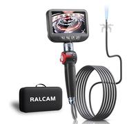 Ralcam Endoskopkamera mit Licht Endoscope Camera - Endoskop 8,5 mm Inspektionskamera 4,3" HD 1080P Rohrkamera, Kameras mit 10 LED, IP67 Wasserdicht 2M Halbstarre Kabel Teleskopkamera Kfz Werkzeug