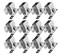 raldh 12 Uds Hebilla de Resorte Armario Cerradura de Puerta de Armario pestillo Cuentas Rodillo Captura Doble Cuentas de succión de Acero Inoxidable