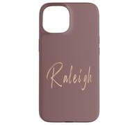 Raleigh North Carolina Diseño Elegante Vintage Carcasa para iPhone 15