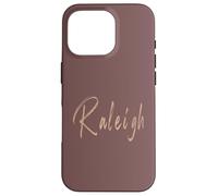 Raleigh North Carolina Diseño Elegante Vintage Carcasa para iPhone 16 Pro