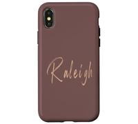 Raleigh North Carolina Diseño Elegante Vintage Carcasa para iPhone X/XS