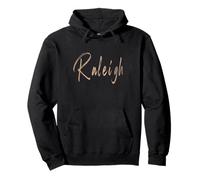 Raleigh North Carolina Diseño Elegante Vintage Sudadera con Capucha