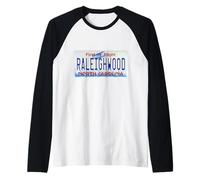 Raleighwood North Carolina State Capitol Deportes Hockey Camiseta Manga Raglan