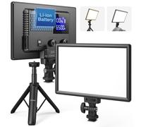 RALENO Panel de Luz LED para Video, Luz de Cámara para Videoconferencia y Grabación con Batería 4000mAh, CRI > 95, 2500K-6500K, Luz para Fotografía Exterior, Streaming en Vivo y Llamadas Zoom