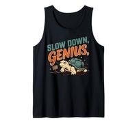 Ralentizar Genio Tortuga Humorística De Camiseta sin Mangas
