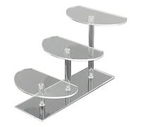 RALIYATX Soporte de acrílico para cosméticos y pintalabios para joyas, pendientes, pequeños soportes para exhibición de cosméticos