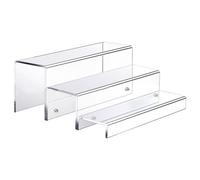 RALIYATX Soporte para botellas de vino de acrílico resistente de 3 niveles, accesorio para uso doméstico y organización de suministros de cocina