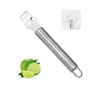 Rallador de 1 pieza con gancho de 1 pieza, raspador de cáscara de limón y naranja, pelador de acero inoxidable, cortador de limón, herramientas para cocina y bar