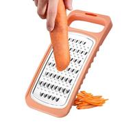 Rallador de acero inoxidable de cinta de cinta, pelado de cocina | Disco de queso manual para frutas, ajo, verduras, preparación de cocción, herramienta de rallador compacta, cortador de alimentos, ra