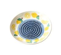 Rallador de Ajo Bol Manual de Cerámica con Estampado de Frutas