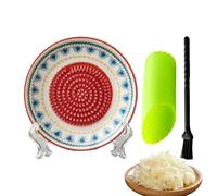 Rallador de Ajo Cerámico Multifunción Manual de Cerámica, 3 Piezas