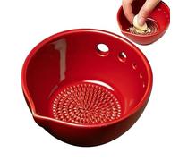 Rallador de Ajo Cerámico | Plato Triturador De Alimentos - Cuenco Para Moler,Para Cocina Preparacion De Comidas Jengibre Queso Curcuma