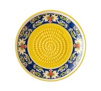 Rallador de ajo de cerámica, cuenco, cuenco de tomate, rallador, rallador de tomate, pelador de aceitunas, soporte para cepillos, utensilios de cocina (amarillo, talla única)