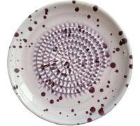 Rallador de ajo de cerámica, molinillo natural, picador decorativo para jengibre, ajo, cebolla, queso, plato de mano para ajo