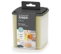 Joseph Joseph Duo Rallador Manual de Queso con Recipiente, Rallador de Cocina con 2 Cuchillas, Rallado Gruso y Fino, Amarillo