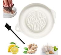 Rallador de Cerámica Porcelana Rallador Rallador de Jengibre de Cerámica Plato de Rallador de Porcelana para Jengibre, Ajo, Especias, Zanahorias, Comida para Bebés, Especias