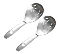 Rallador de cocina de acero inoxidable para triturador de patatas | Cuchara trituradora de patatas multiusos para procesamiento de alimentos, cocina, preparación de comidas y inauguración de la